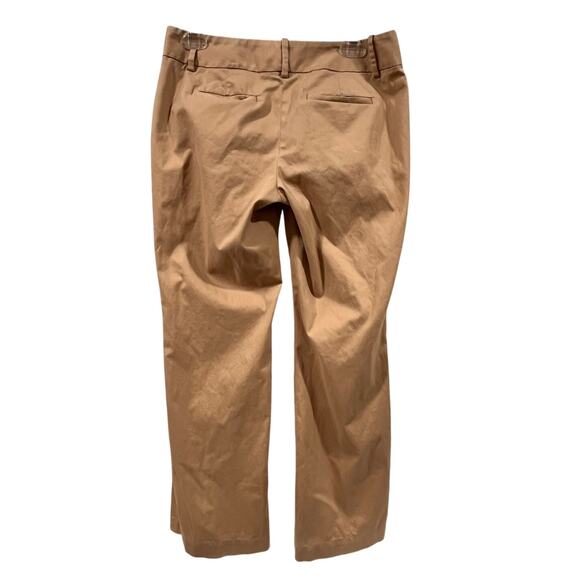 LOFT Petites Khaki Pants Size 4P Button Waist Career Trousers Minimalist Chic - Picture 2 of 12